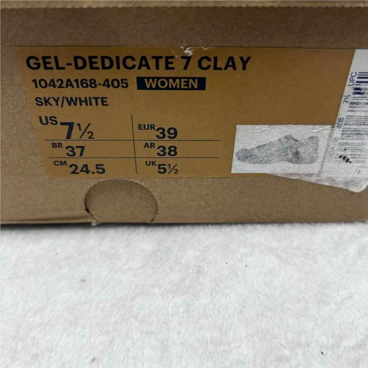 Asics shoes - ASICS GEL-Dedicate 7 - 1042A168-405 - White 9