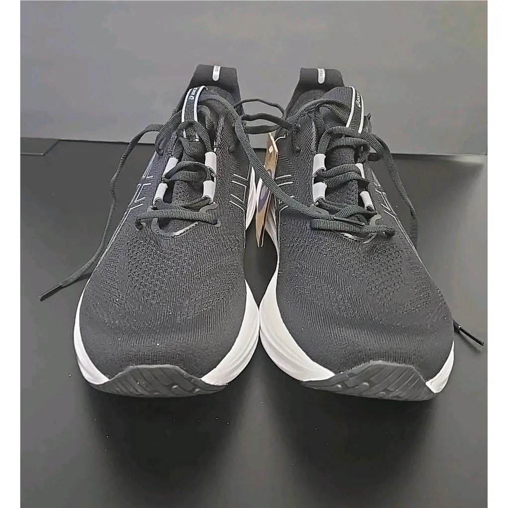 Asics Nimbus Gel 26 Men Shoe Black White Trainer Running Sneakers . US 13 Eur 48