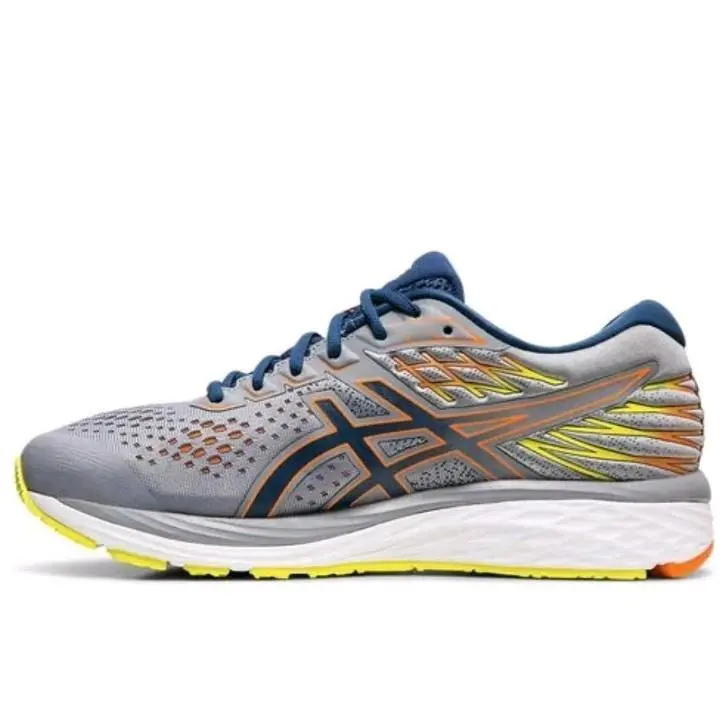 Asics shoes - GEL-Cumulus 21 - Gray, Blue, Yellow & White (UPC: 193604016659) 0