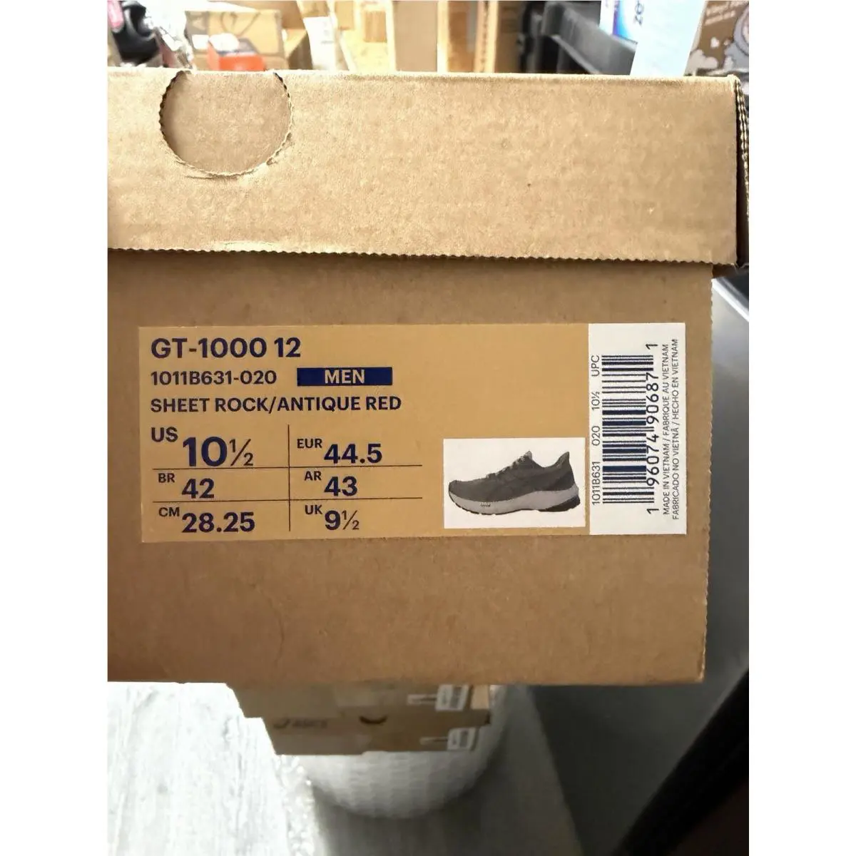 Asics shoes - ASICS GT-1000 12 - SHEET ROCK/ANTIQUE RED (UPC: 196074915941) 4