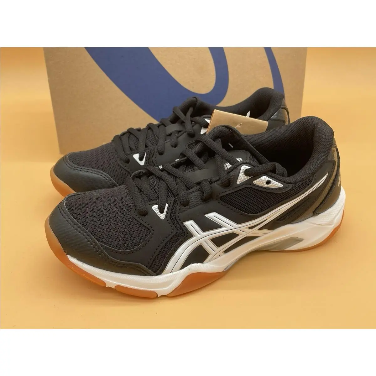 Size 5.5 Asics Women Gel-rocket 10 Running Shoes Black