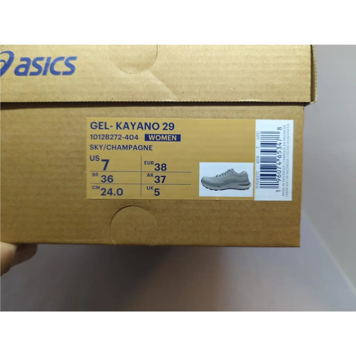 Asics shoes - ASICS GEL-Kayano 29 - 1012B292-404 - Sky/Champagne (UPC: 196074653478) 9