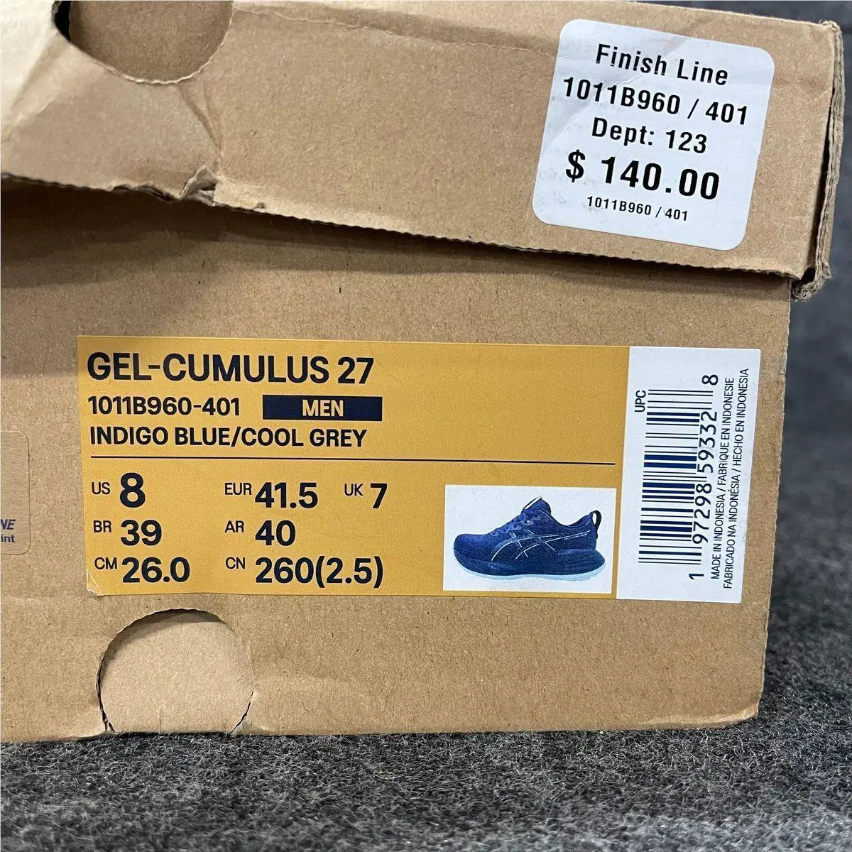 Asics shoes - VS185556 - vs-185556 - Blue (UPC: 197298593328) 2