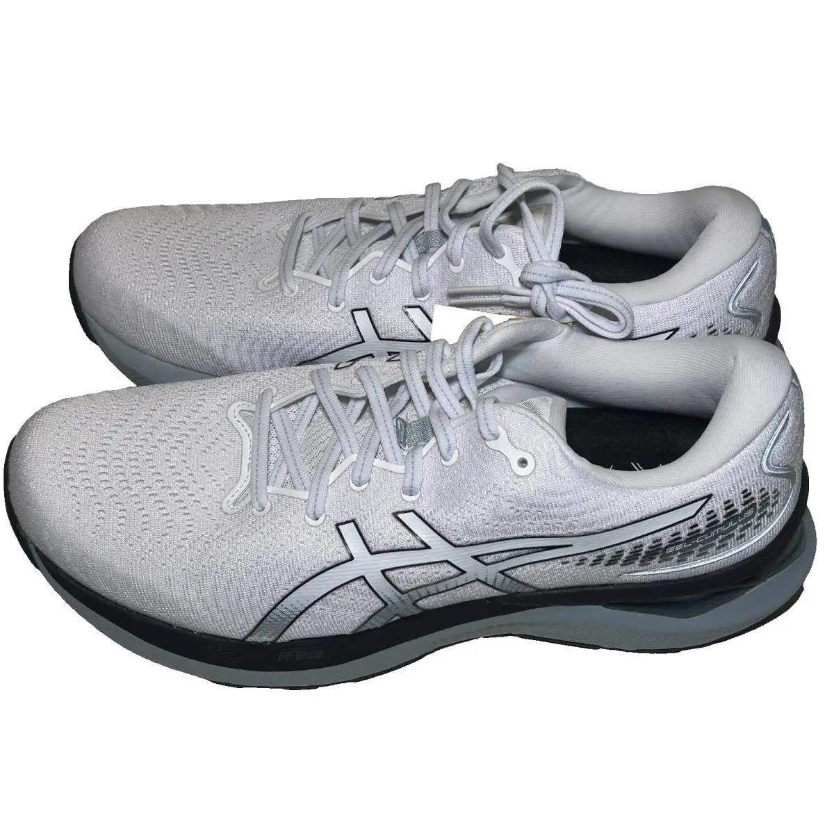 Asics Mens Size 11 Gel-cumulus 24 Running Shoes White/black Sneaker Comfort