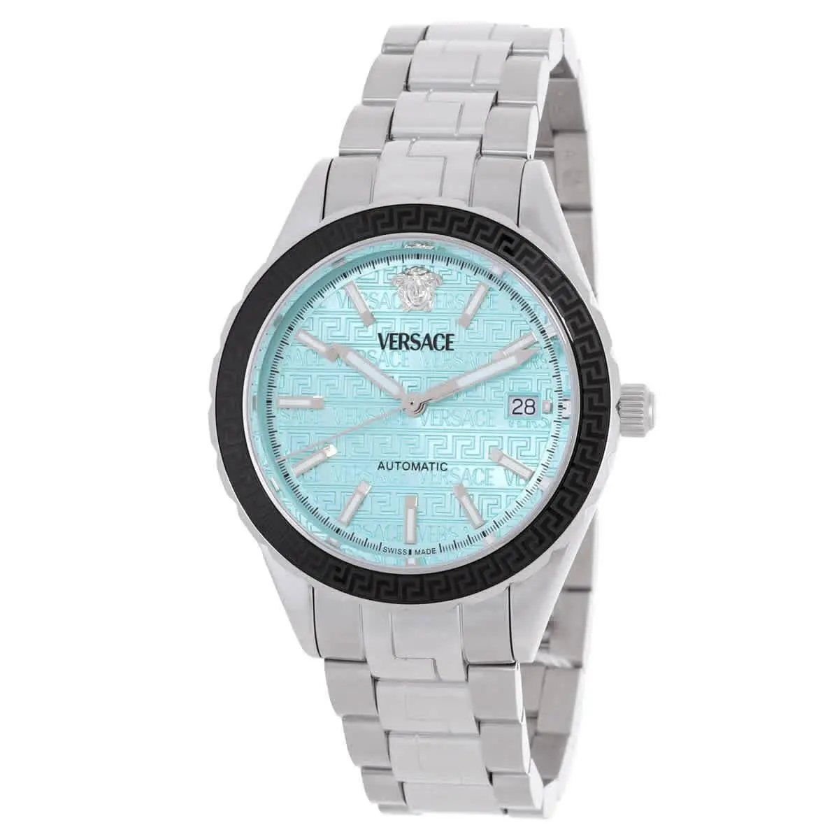Versace Hellenyium Automatic Turquoise Dial Men`s Watch VEQCA0324