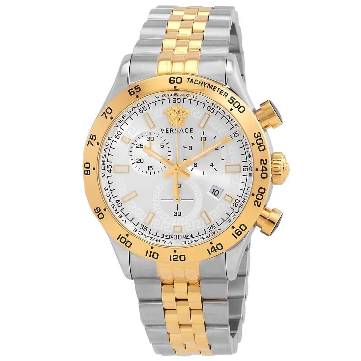 Chronograph Quartz Silver Dial Men`s Watch VE2U00422 by Versace