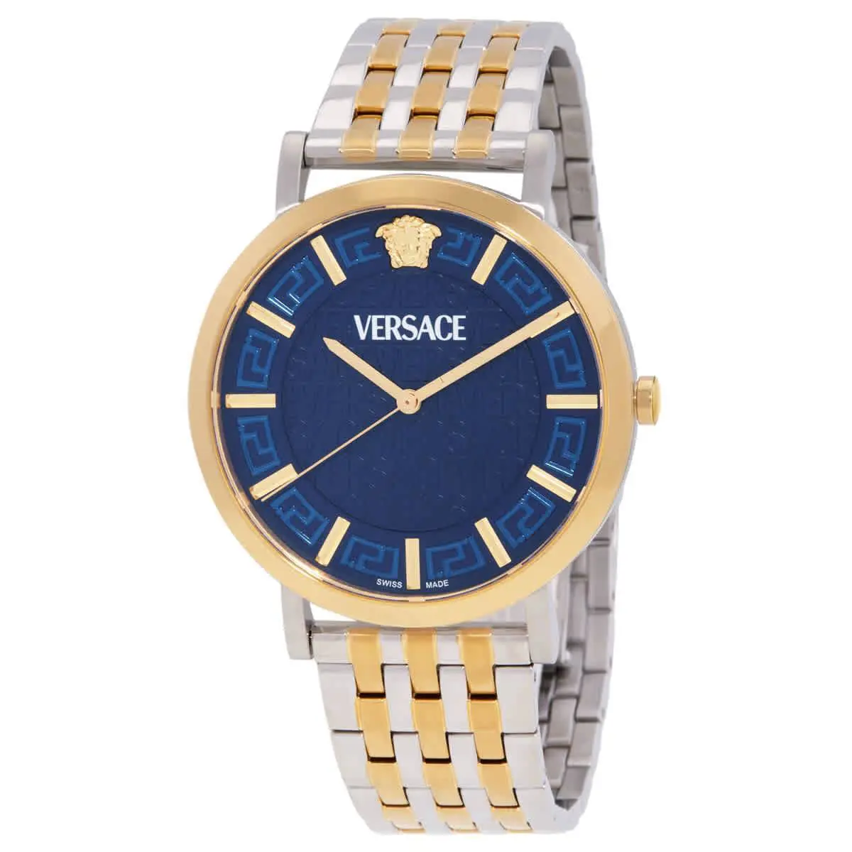 Greca Slim Quartz Blue Dial Ladies Watch VE8Q00424 by Versace