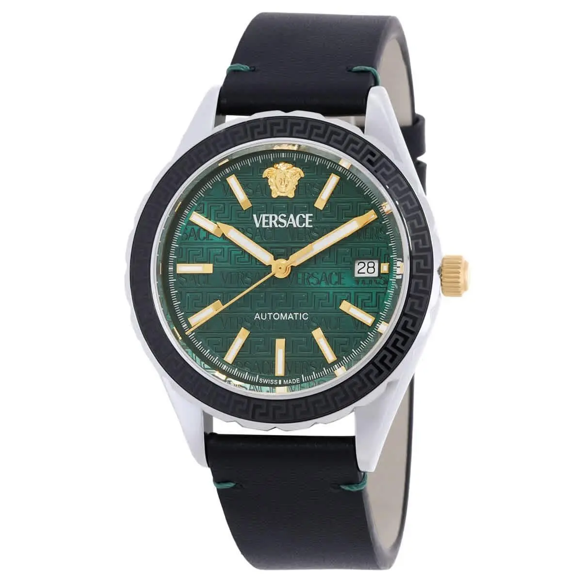 Versace Hellenyium Automatic Green Dial Men`s Watch VEQCA0124