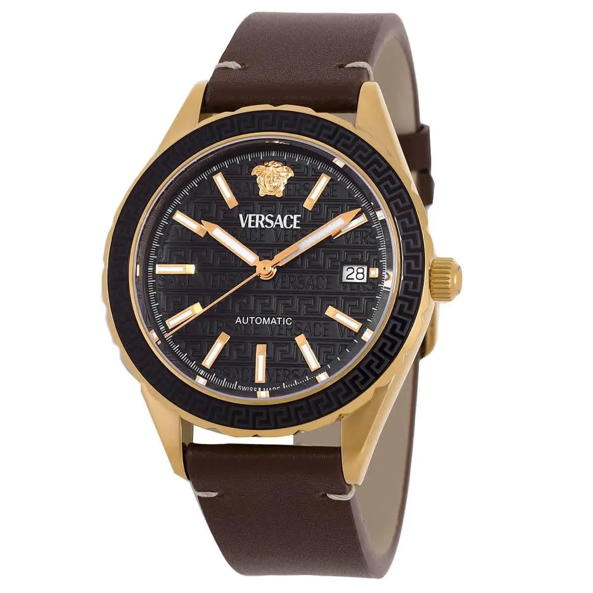Versace Hellenyium Automatic Black Dial Men`s Watch VEQCA0224