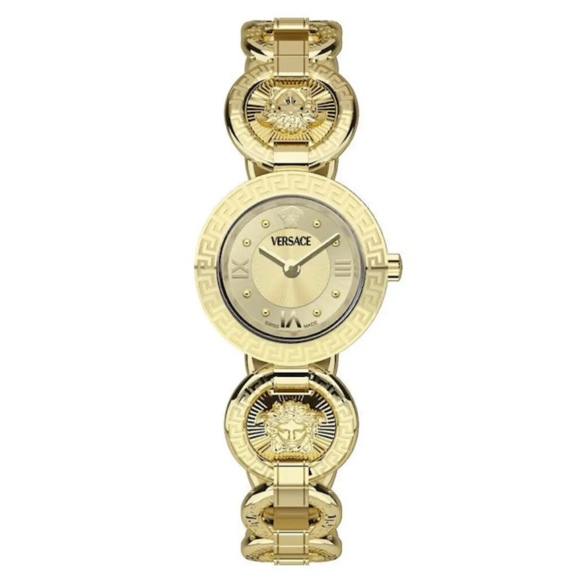 Women`s Greca Gold Dial Watch - VEWCA0524 by Versace