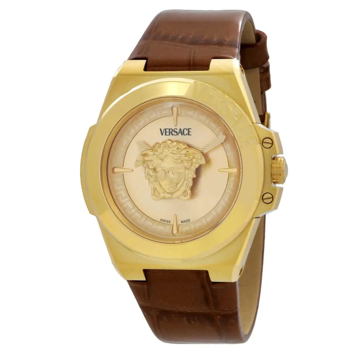Hera Quartz Gold Dial Ladies Watch VE8D00224 by Versace