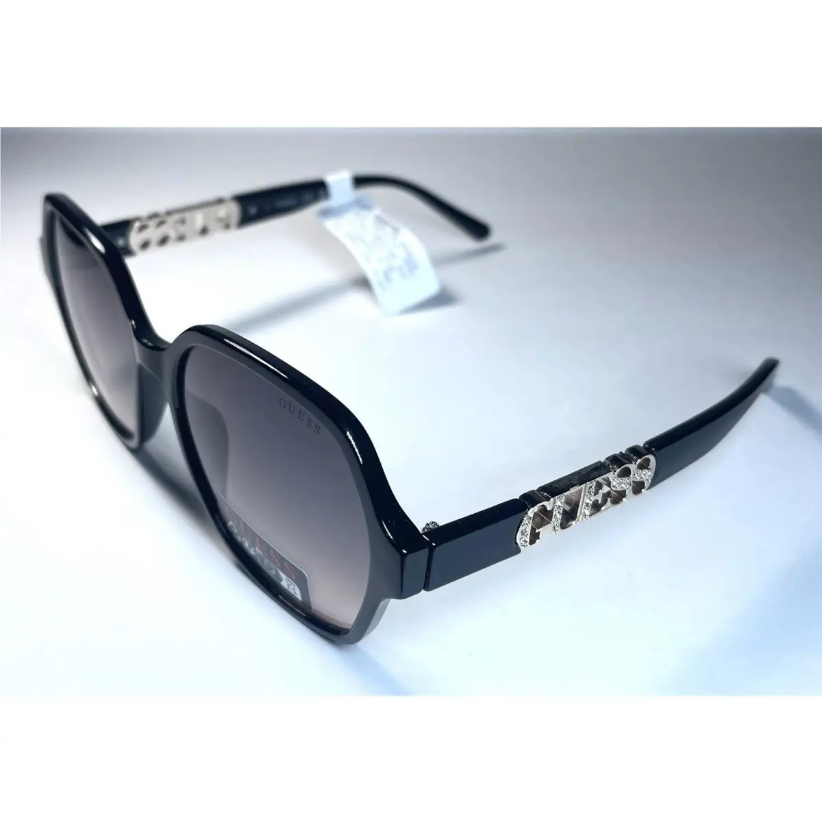 Guess Classic Black Rhinestone Logo GO00091 Sunglasses + Case