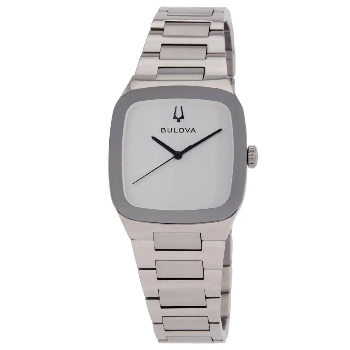 Bulova Millennia Quartz Silver-tone Dial Men`s Watch 96A336 - Dial: Silver-tone, Band: Silver-tone, Bezel: Silver-tone