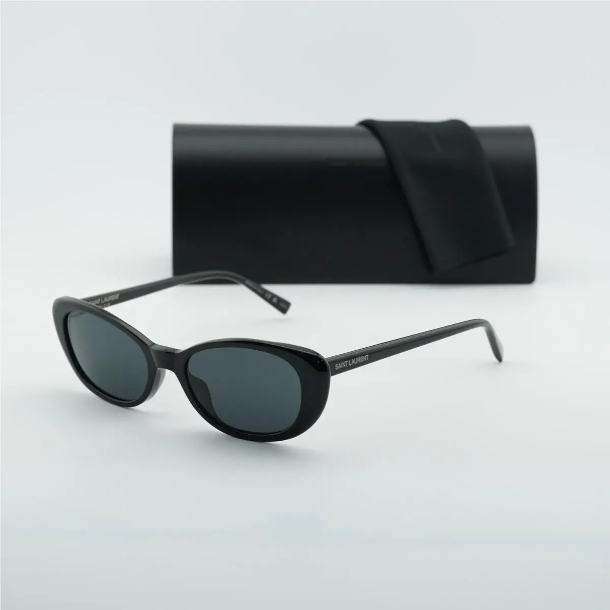 Saint Laurent SL 822 001 Shiny Black/grey 52-18-145 Sunglasses by Yves Saint Laurent