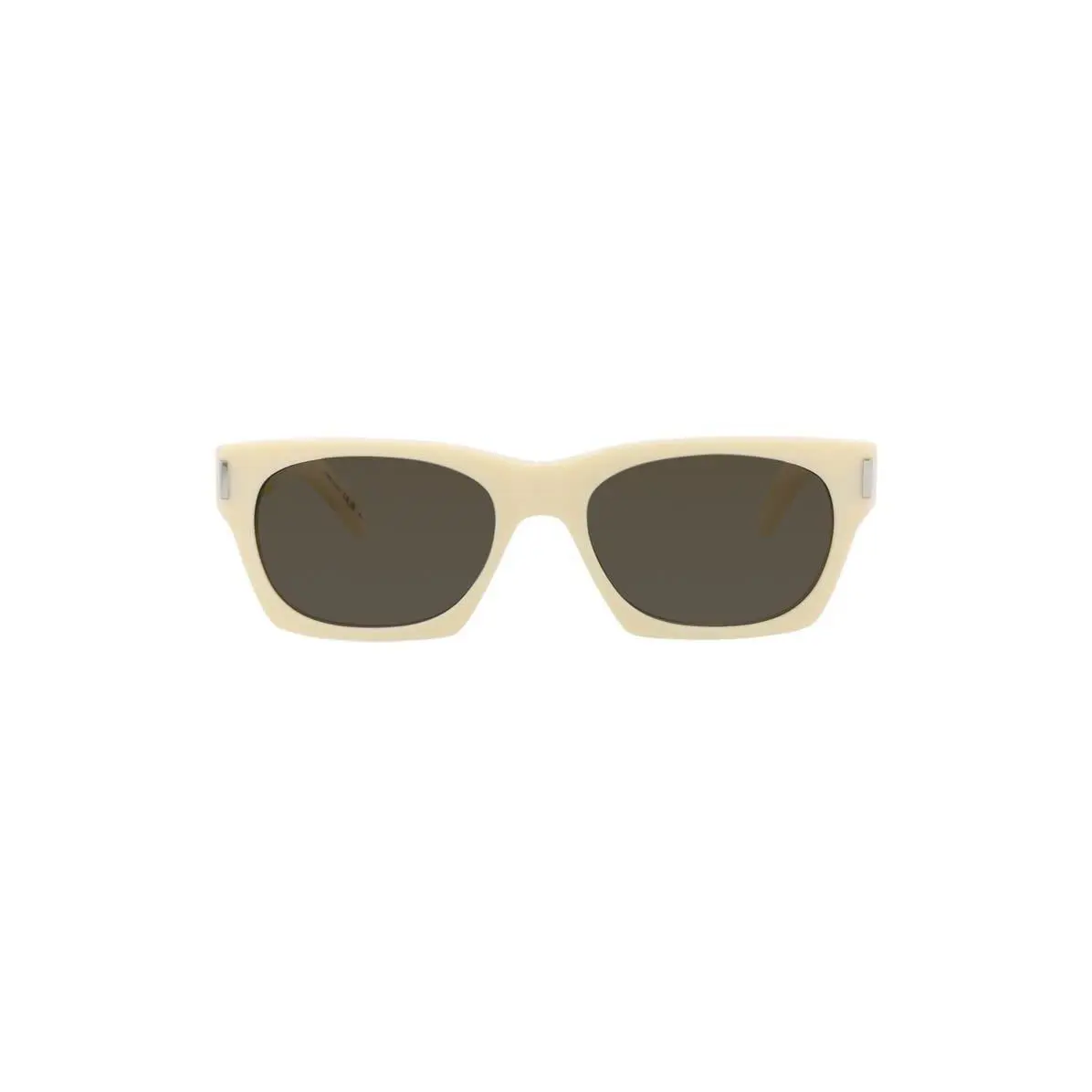 Saint Laurent Women 54mm Square Sunglasses Ivory Ivory Grey
