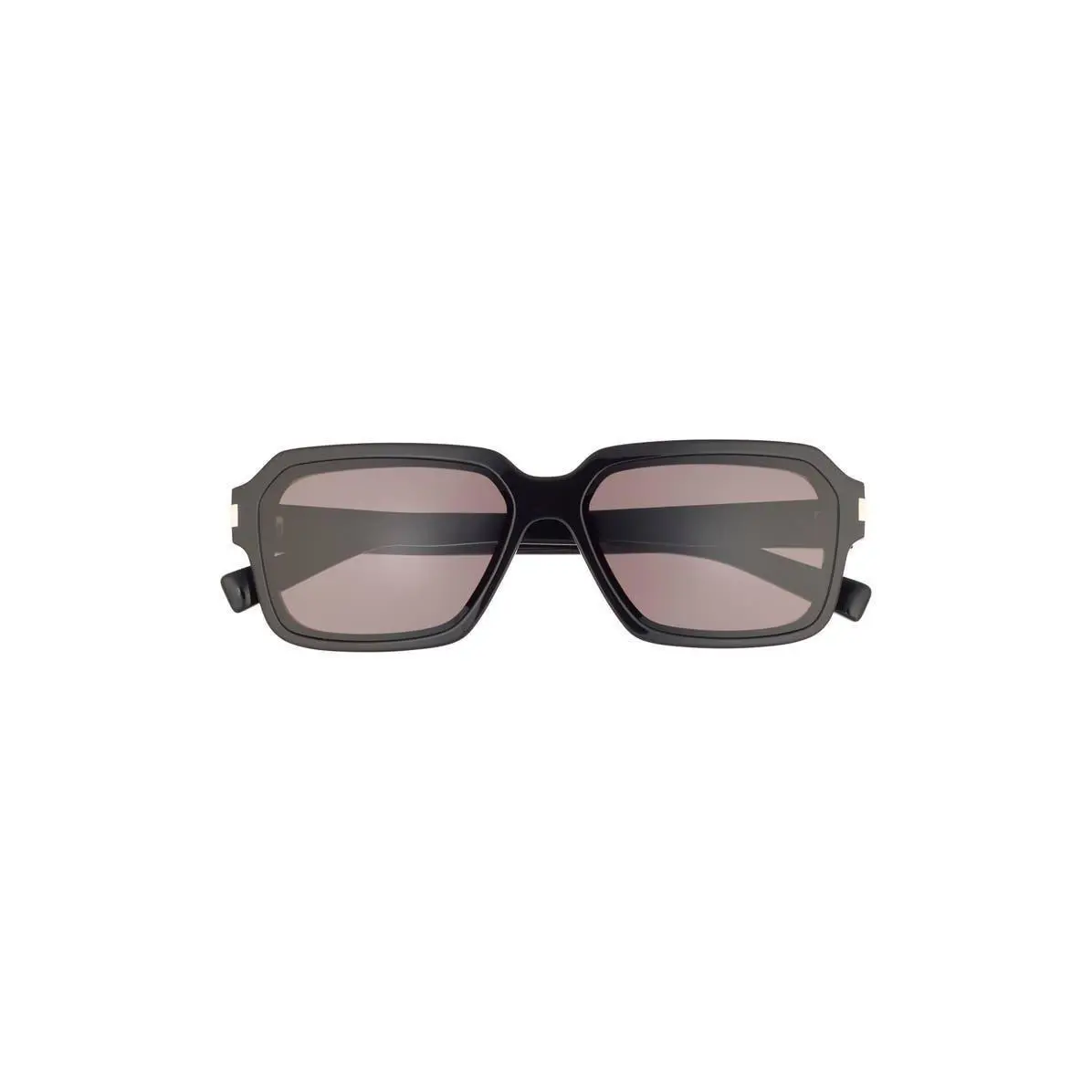 Saint Laurent Men 59mm Rectangular Sunglasses Black Black Grey