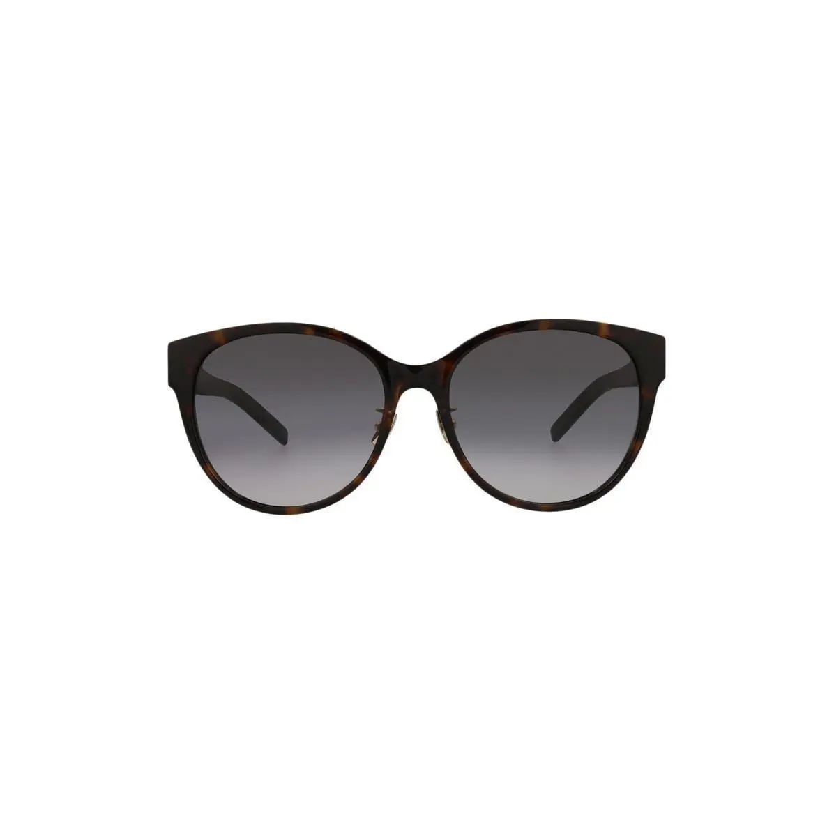 Saint Laurent Women 57mm Round Sunglasses Havana Havana Grey