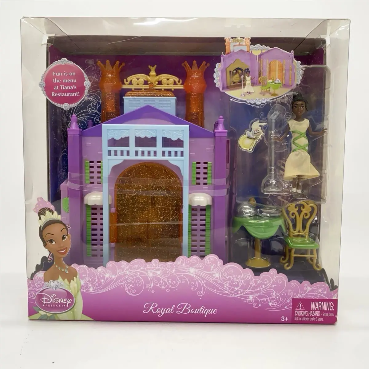 Disney Princess Royal Boutique Tiana’s Restaurant 2010 w/ Light Wear