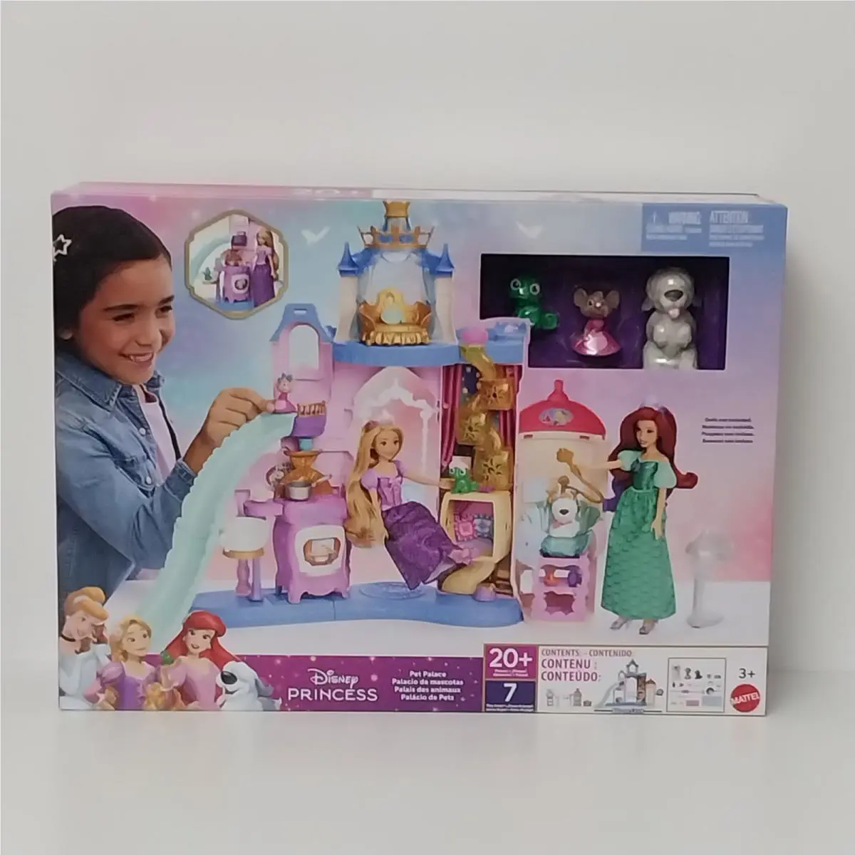 Disney Princess Pet Castle Playset with 7 Play Areas 17 Accessories 2+ft Tall
