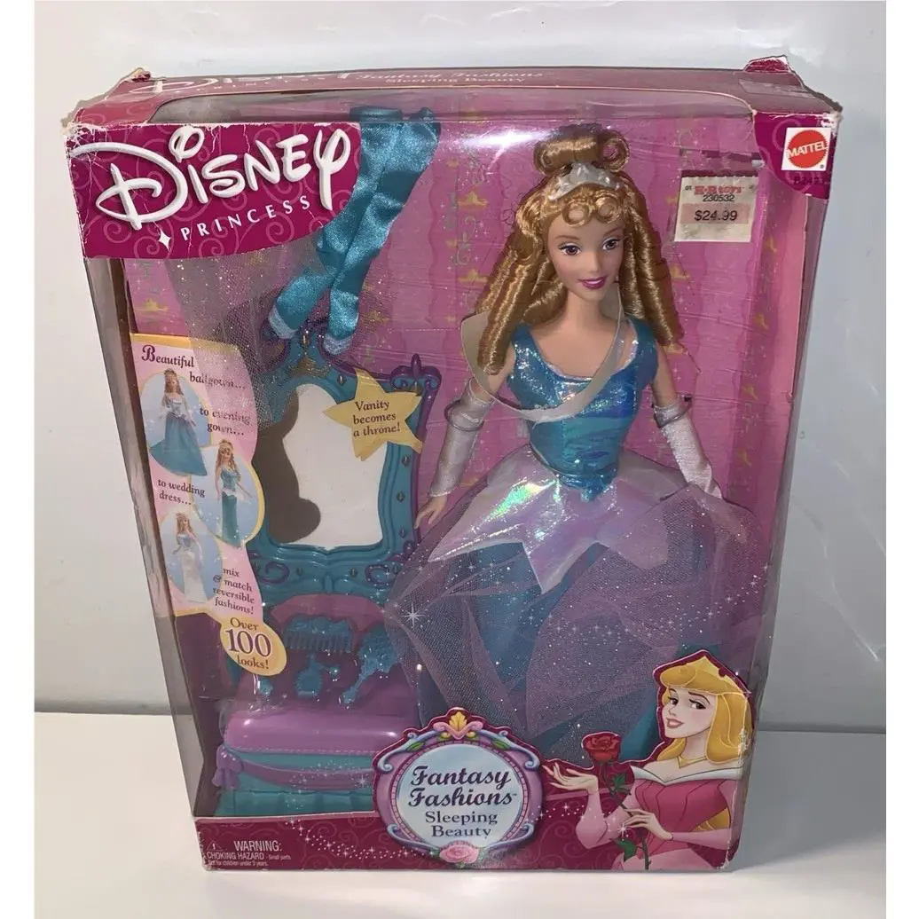 2002 Mattel Disney Fantasy Fashions Aurora – Rare Vintage Sleeping Beauty Doll