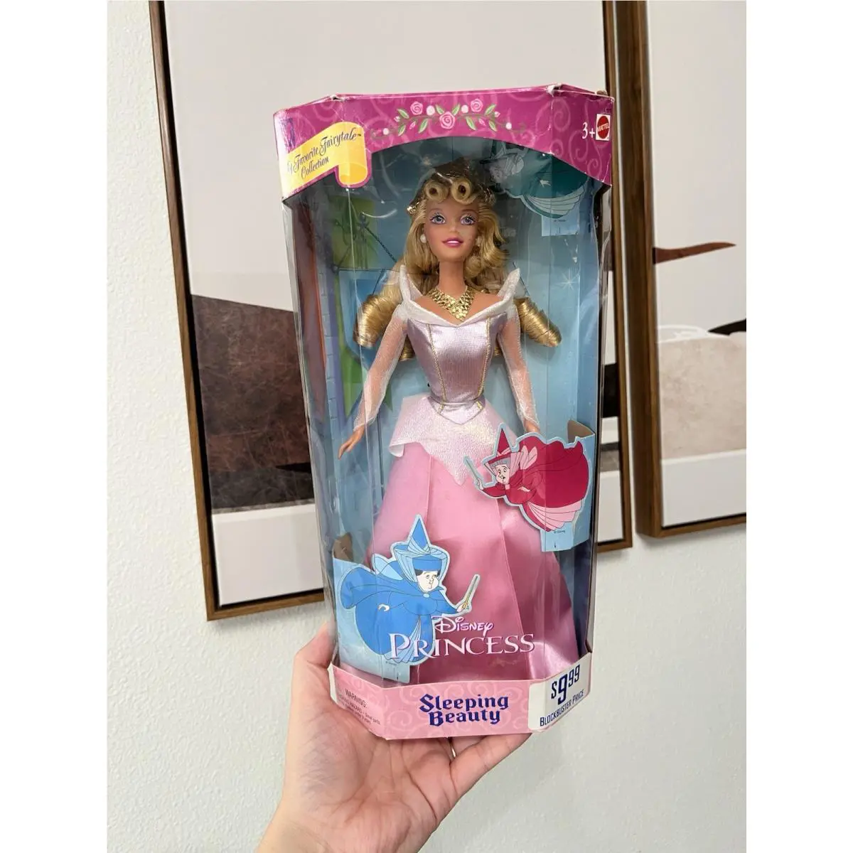 Disney Mattel Princess Sleeping Beauty 2000 Fairytale Collection Barbie Nos