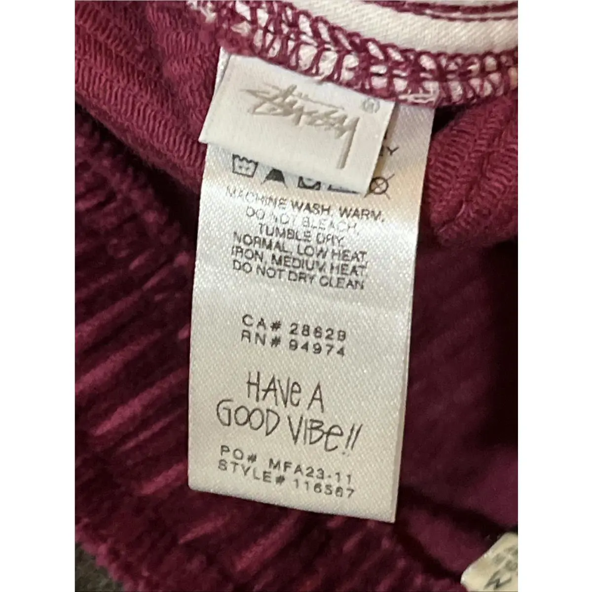 Stussy  clothing - Burgundy 9