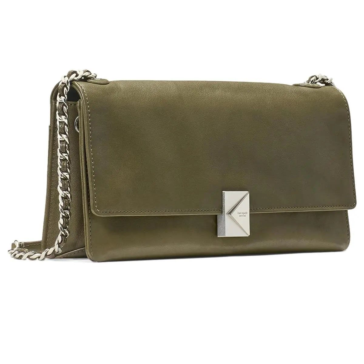 Woman`s Handbags Kate Spade New York Deco Fine Grain Leather Soft Shoulder Bag