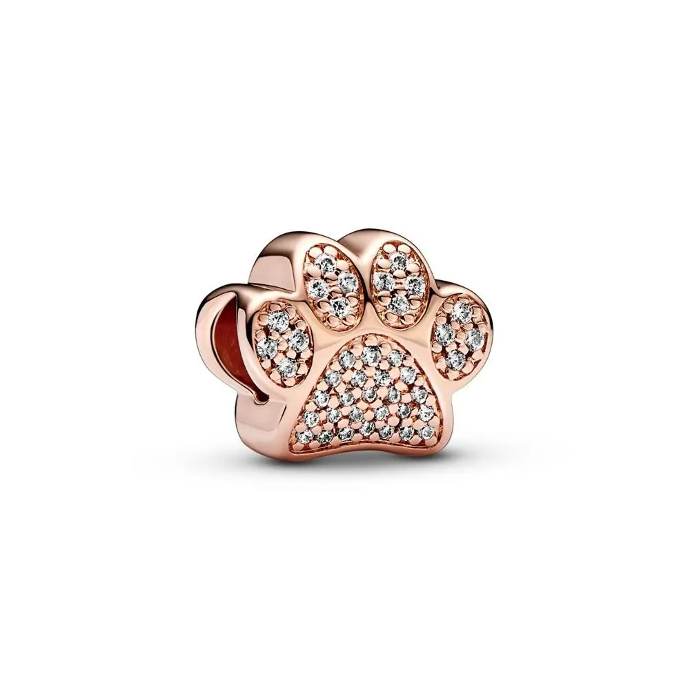 Sparkling Paw Print Charm 781714C01 by Pandora