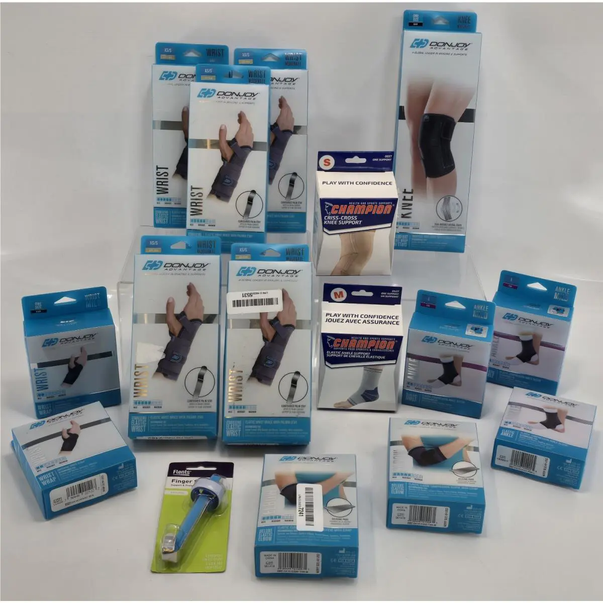 16 Lot Bundle -donjoy Advantage Stabilizing Elastic Wrist Knee Wraps