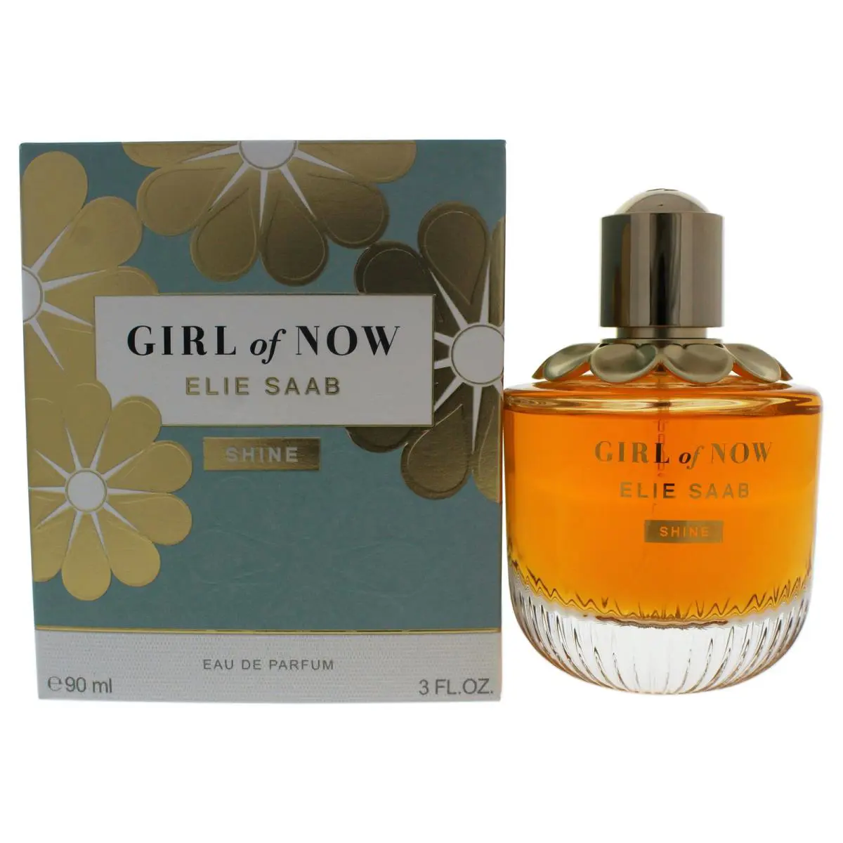 2 Pack Girl Of Now Shine by Elie Saab For Women - 3 oz Edp Spray