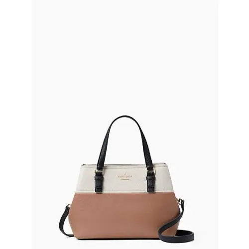 Kate Spade Black Toasty Leather Jackson Street Octavia Shoulder Crossbody Bag