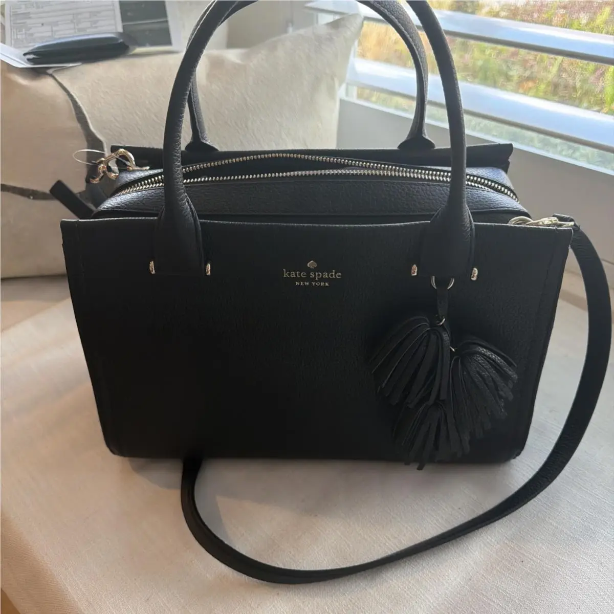 Kate Spade Palmer Maryam Black Convertible Top-handle Bag
