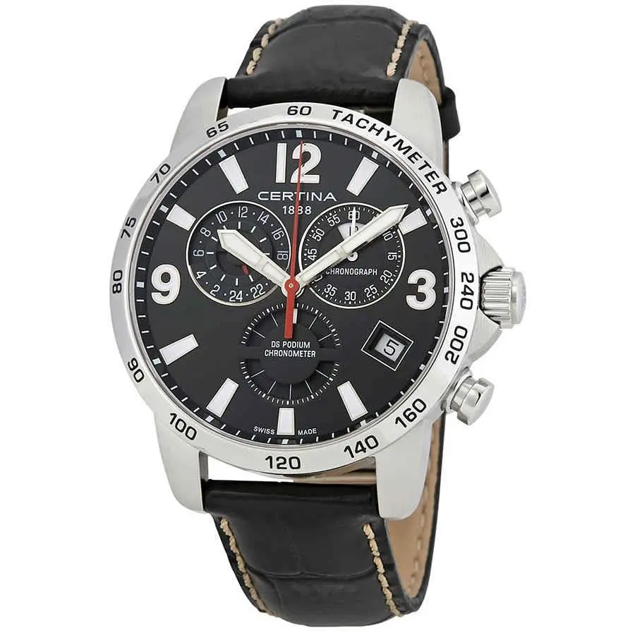 Certina DS Podium Chronograph Black Dial Men`s Watch C034.654.16.057.00