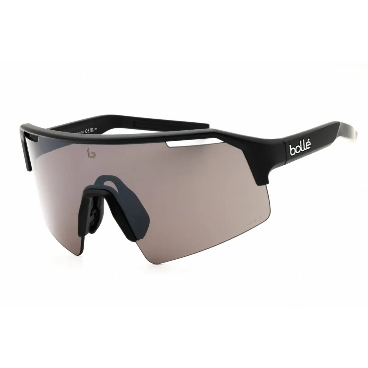 Unisex Sunglasses Black Matte Shield Half Rim Frame C-shifter BS005019 by Bolle