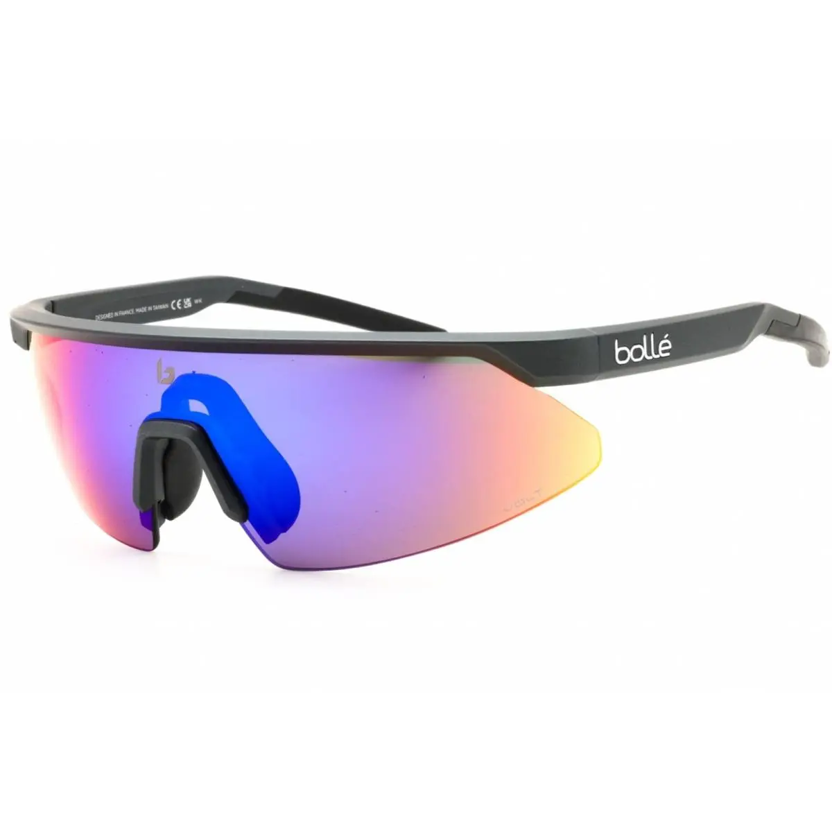 Unisex Sunglasses Titanium Matte Nylon Half Rim Frame Micro Edge BS032009 by Bolle