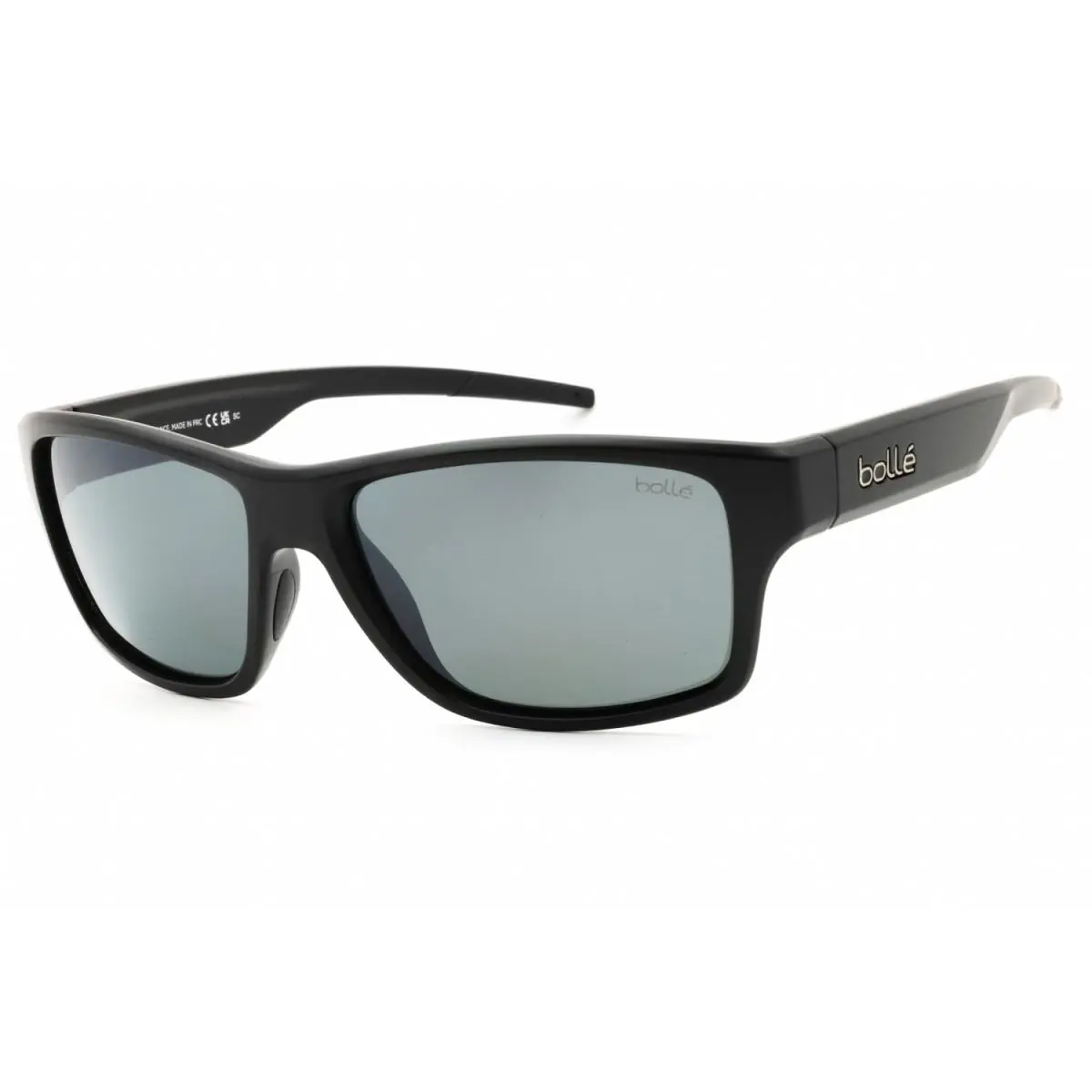 Bolle Status BS043009 Sunglasses Black Matte Frame Gray Polarized Lenses 58mm