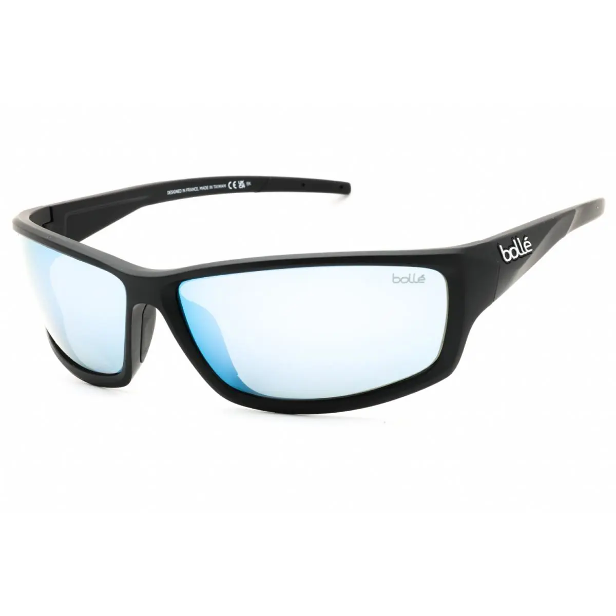 Bolle Cerber BS041003 Matte Black/sky Blue Polarized 68-14-125 Sunglasses