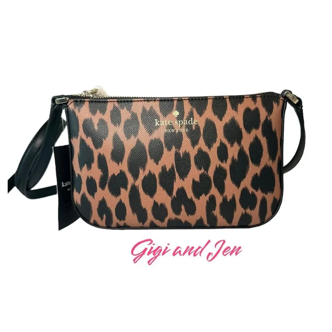 Kate Spade Leopard Print Schuyler Small Crossbody Bag