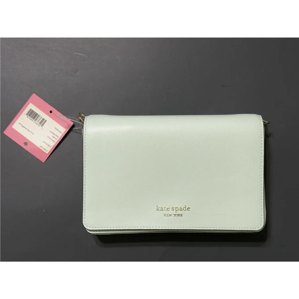 Kate Spade Sienna Lime Frosting Refined Grain Leather Crossbody Bag KC469