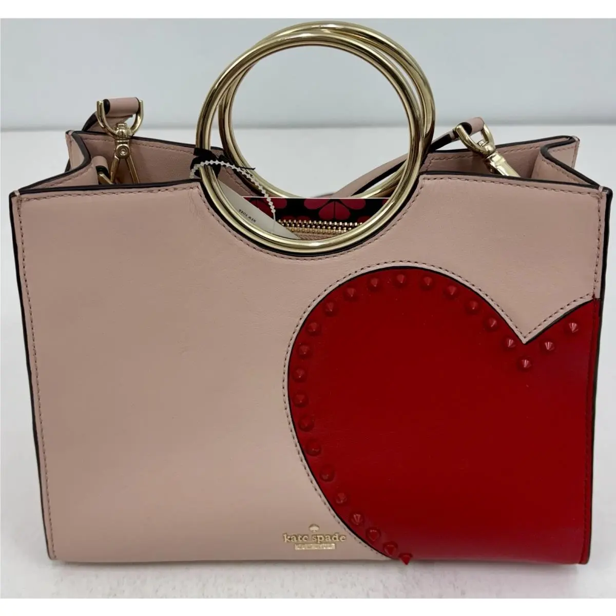 Kate Spade Heart It Sam Leather Satchel Crossbody Bag Purse with Dust Bag /j