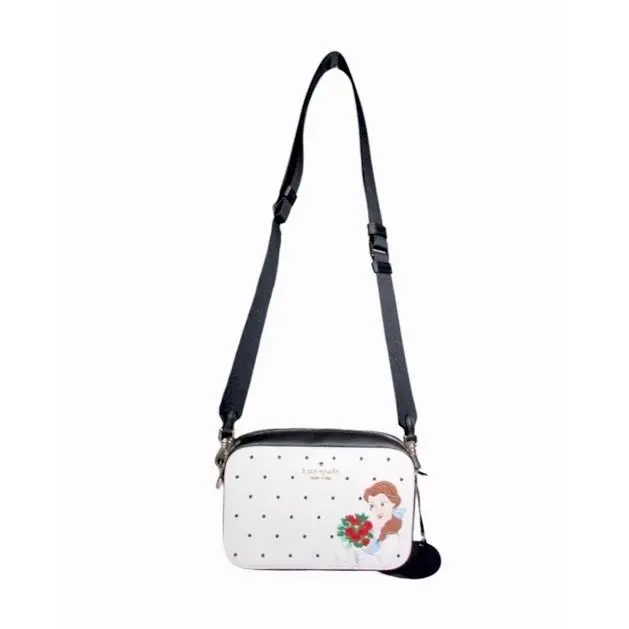 Kate Spade Pvc Disney Beaty and The Beast Mini Camera Bag KE656 Cream Multi