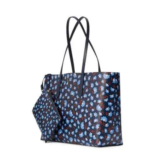 Kate Spade New York Large Molly Party Floral Pvc Tote Blazer Blue