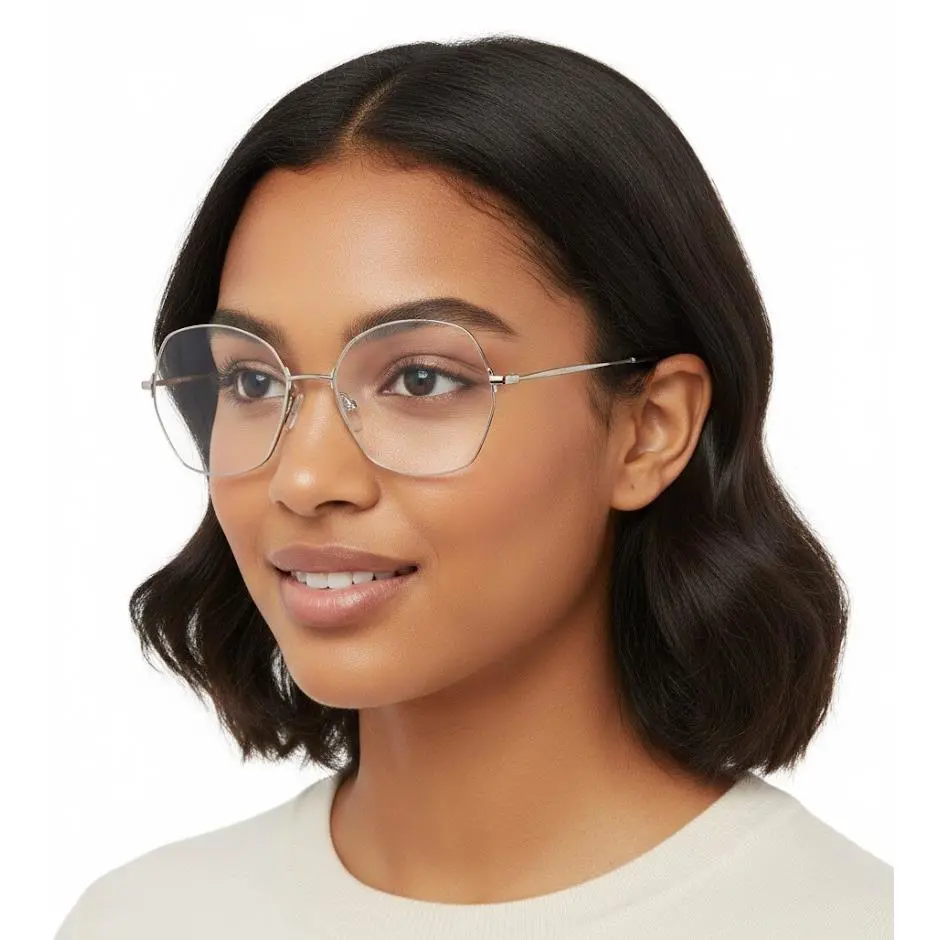 Balenciaga Round-frame Metal Eyeglasses Women Fashion