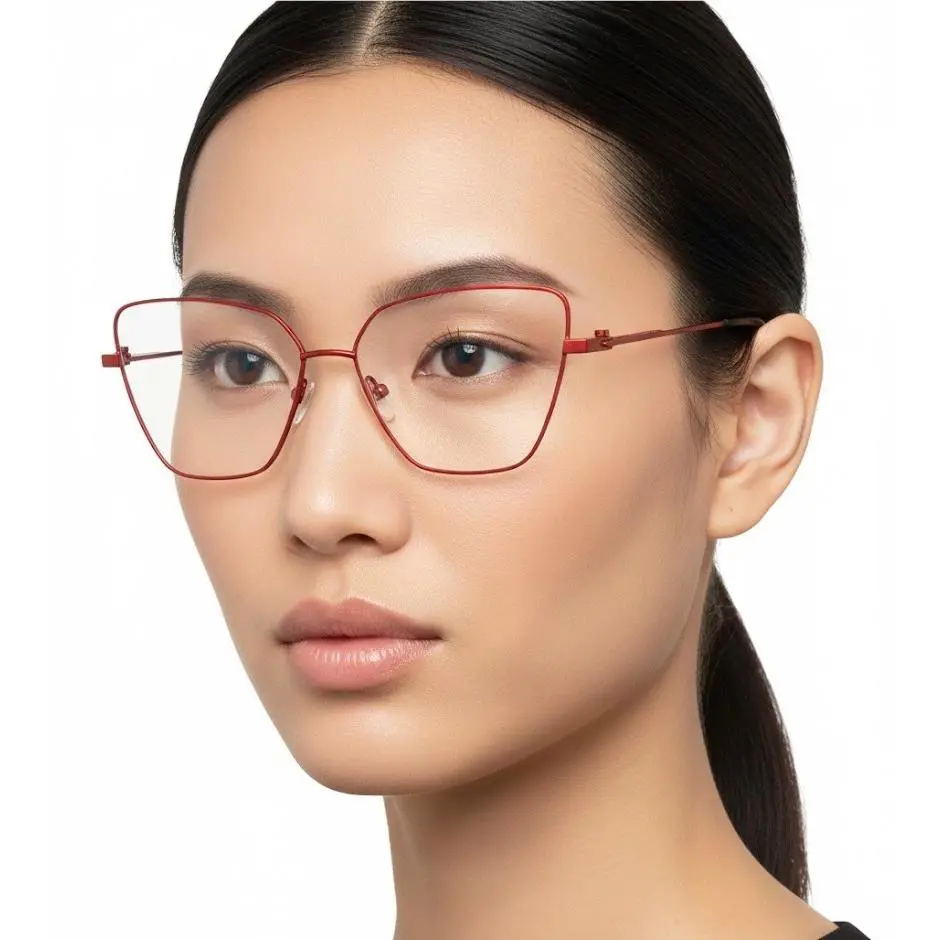 Balenciaga Cat Eye-frame Metal Eyeglasses Women Fashion