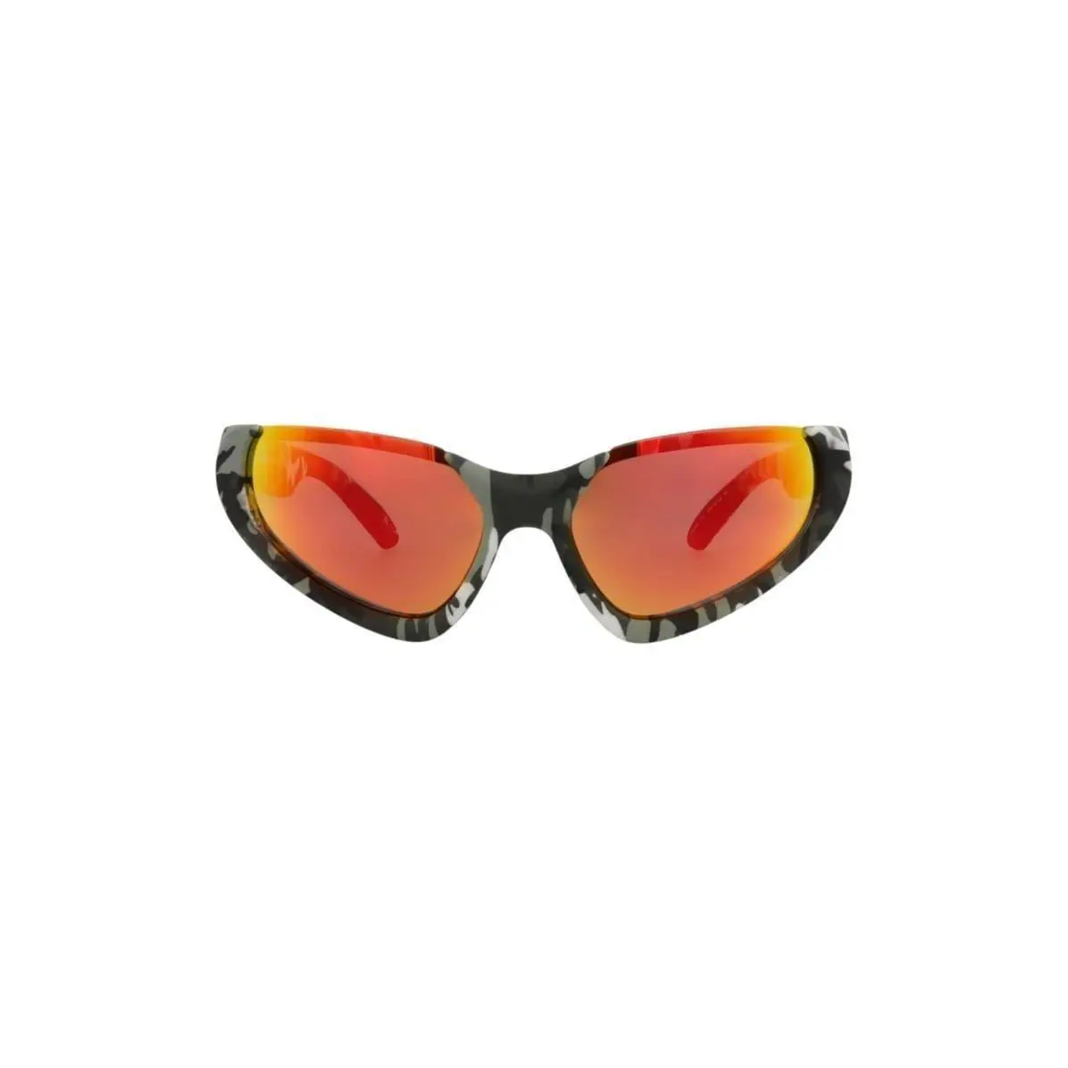 Balenciaga Women 64mm Wrap Sunglasses Grey Grey Red