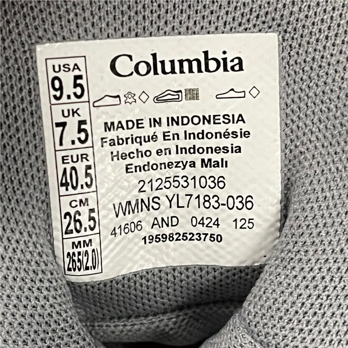 Columbia shoes - vs-186219 - vs-186219 - Multicolor (UPC: 195982523750) 1