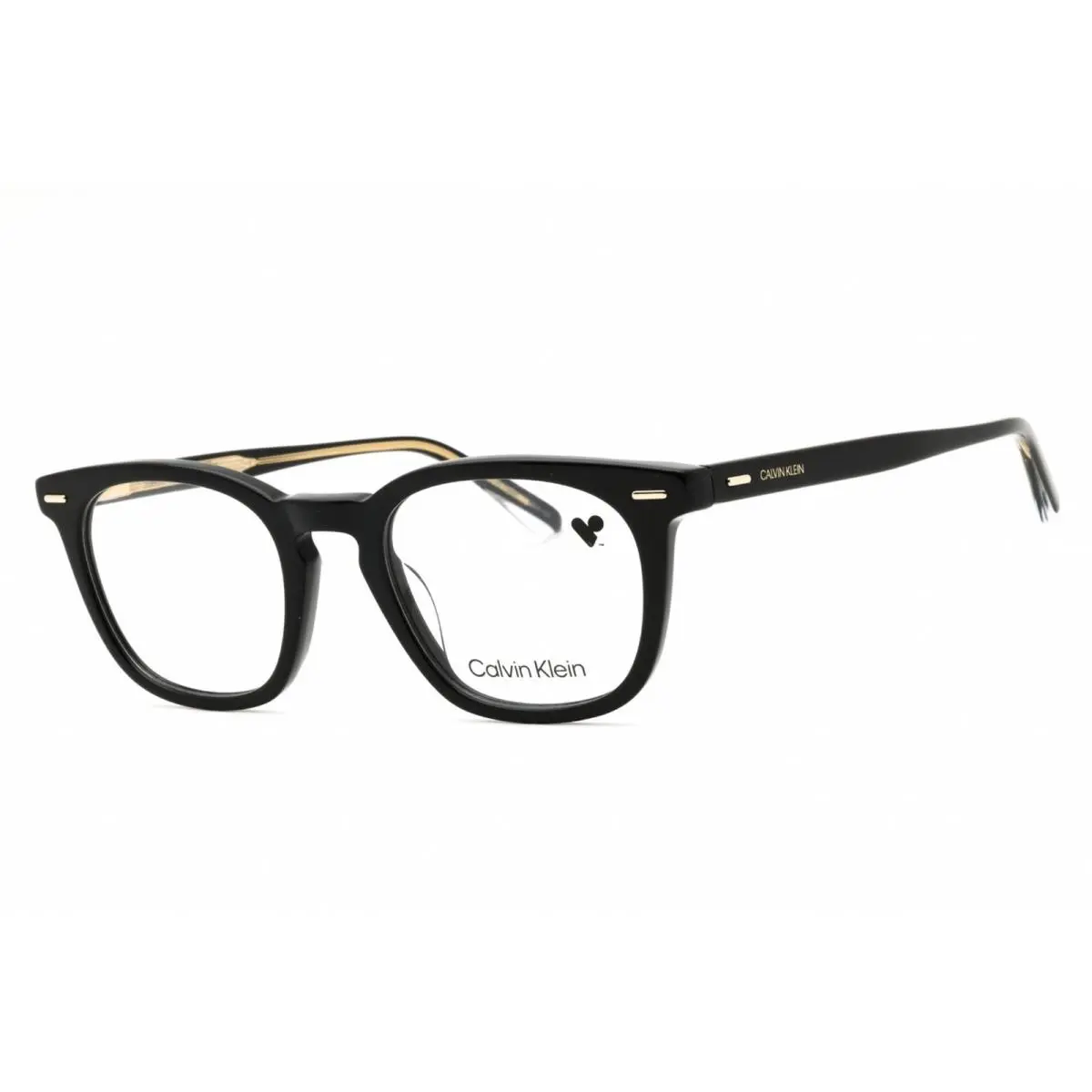 Calvin Klein Men`s Eyeglasses Black Acetate Rectangular Shape Frame CK21711 001