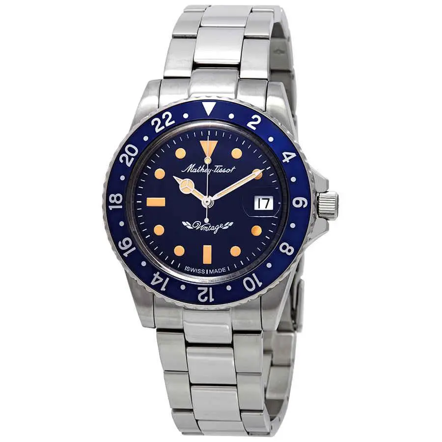 Mathey-tissot Mathey Vintage Automatic Blue Dial 40 mm Men`s Watch H900ATBU