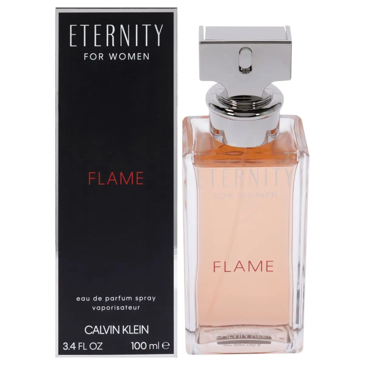 2 Pack Eternity Flame by Calvin Klein For Women - 3.4 oz Edp Spray