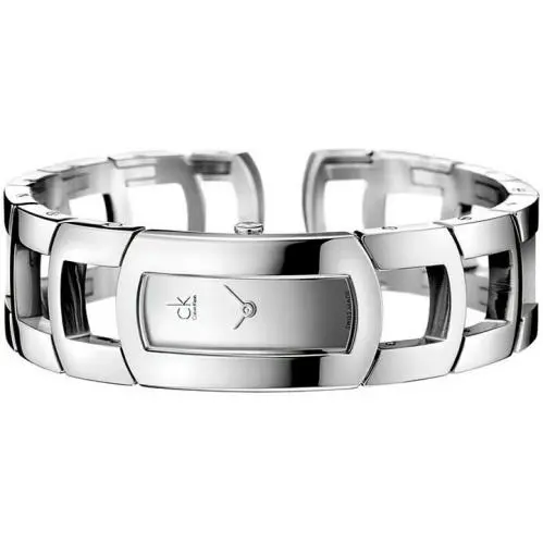CK Calvin Klein K3Y2S118 Swiss Made Mirror Dial Steel Watch Womens Silver